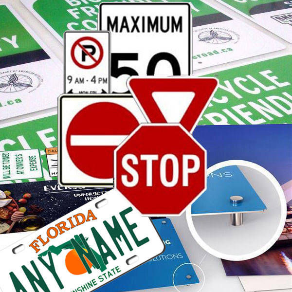 Durable Solid Metal Aluminum Sign and Graphics Aluminum Custom Made Signs