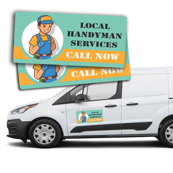 Magnetic Vehicle and Fridge Advertising Car Magnets for trade people