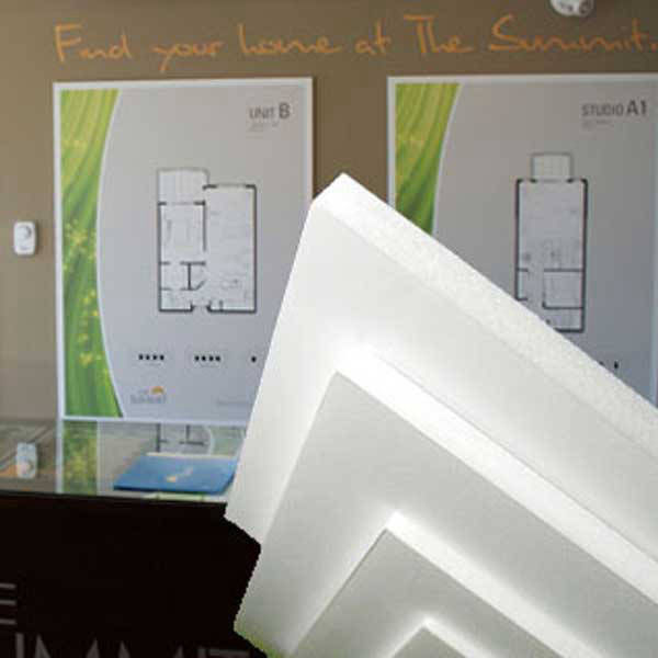 Full Colour Foamcore Signs and Posters for Sales Centres and Presentation Walls Foamcore Signs and Posters