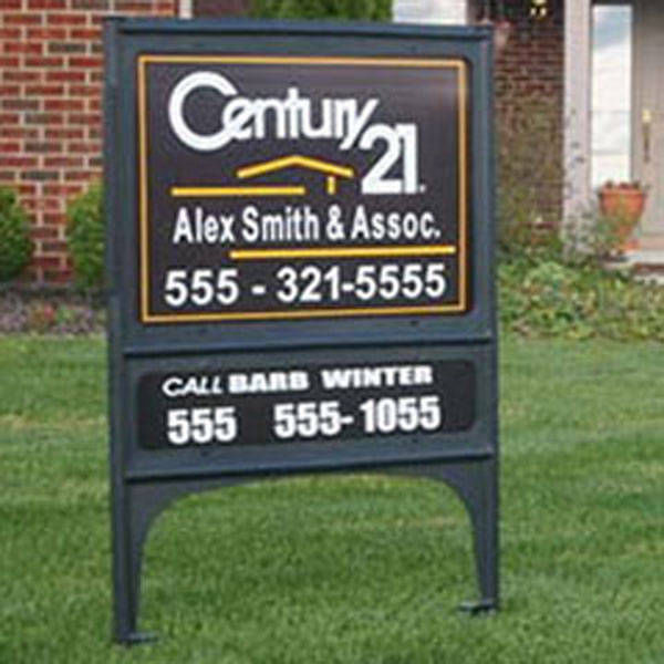 Relicade Real Estate Sign with exchangable graphic board Real Estate Lawn Sign